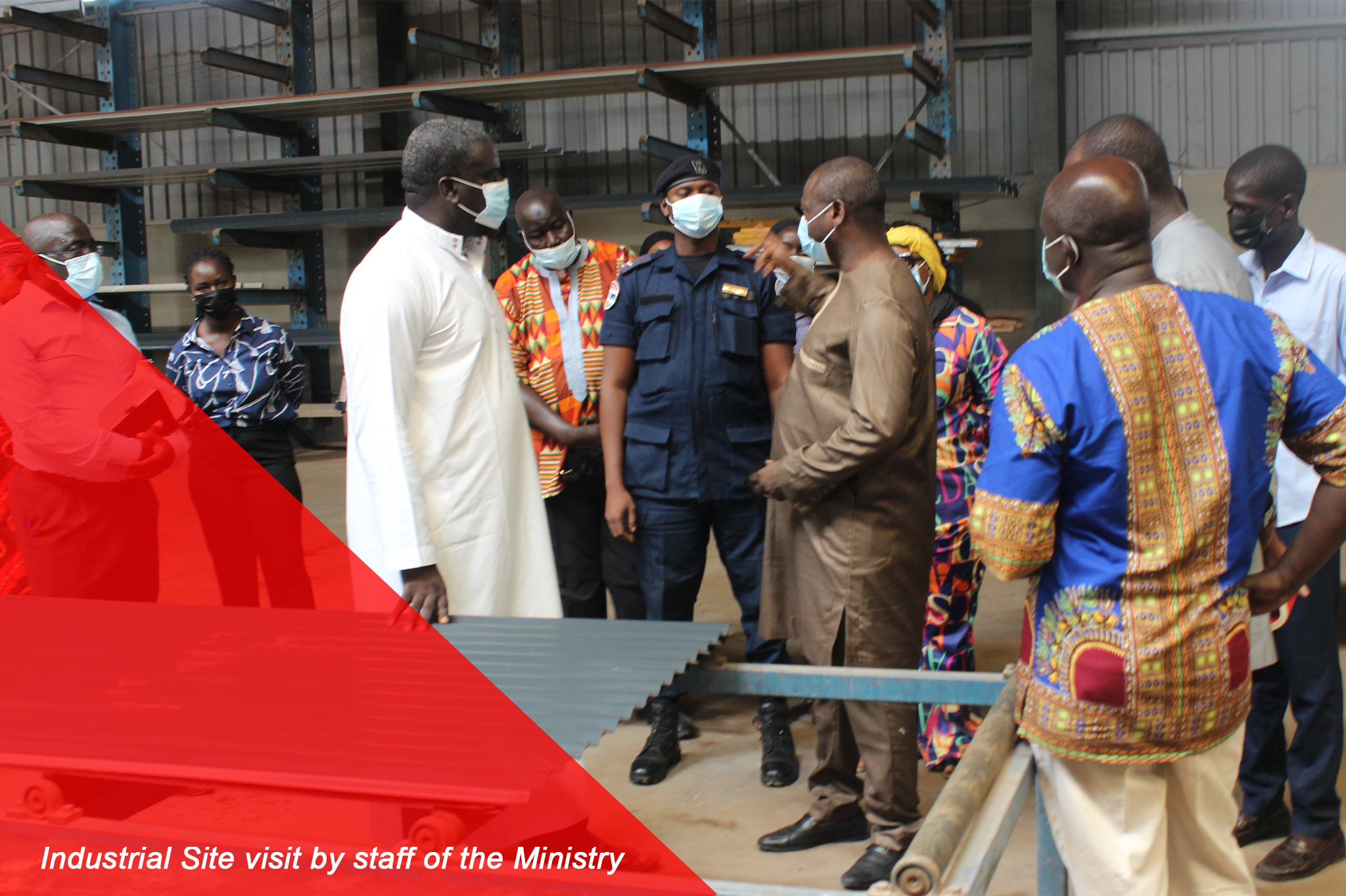 Industrial Site visit by staff of the Ministry 2
